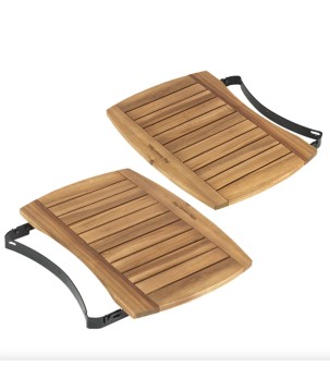 Tablettes latérales acacia L